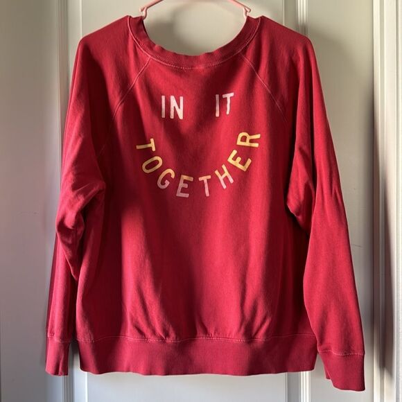 “In it together” quote pullover large / B51 - Picture 4 of 4
